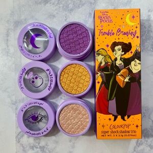 BNWT Limited Edition Disney’s Hocus Pocus x Colourpop Super Shock Shadow Trio